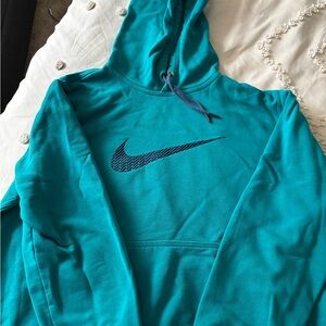 Nike Teal Hoodie with Black Logo